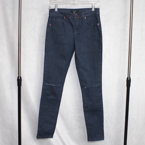 Forever 21 Skinny Slit Ripped Jeans - Picture 1 of 4